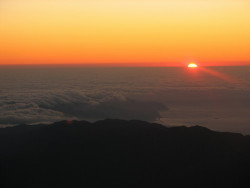 Vchod slucne na Pico del Teide